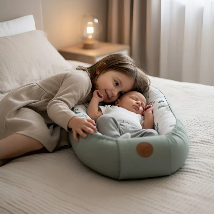 Totsy Baby Kuschelnest Babynest Kokon 90x50 cm Baumwolle Teddybären