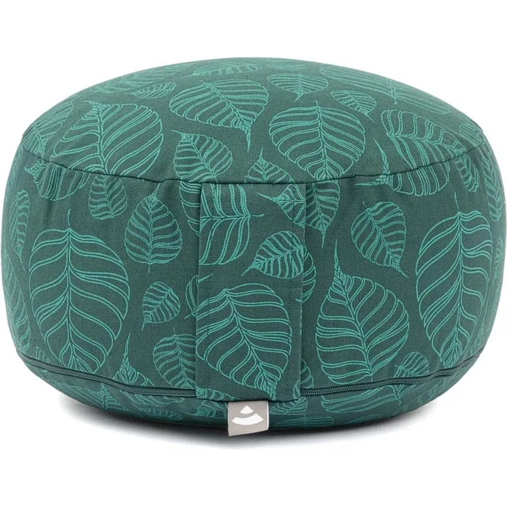 bodhi Meditationskissen Meditationskissen RONDO, 32 x 20 cm Bodhi Leaves, deep green, Dinkel