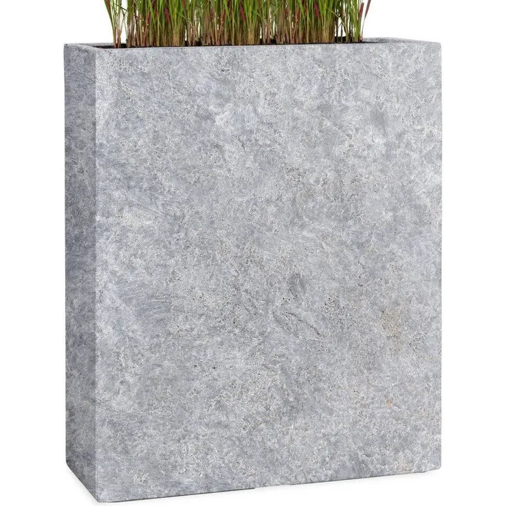 Pflanzwerk® Pflanzkübel DIVIDER Premium Blumenkübel Raumteiler Hochbeet Fiberglas, Fiberglas - Handgefertigt - Rechteckig - Frostbeständig