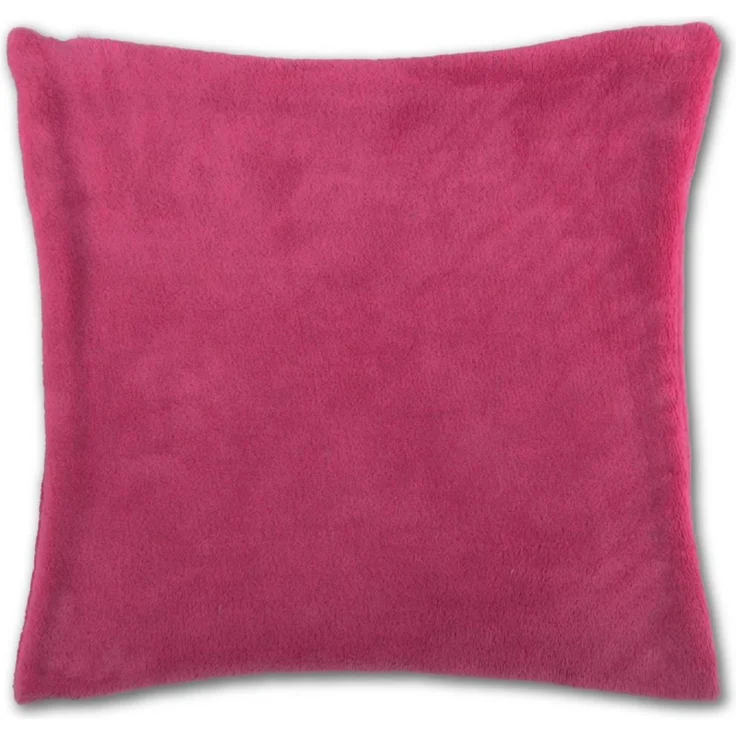 Deko-Kissen ca. 40x40cm, mit abnehmbaren flauschigen Bezug in vielen Farben ( Auswahl: Pink ) – Bild 1