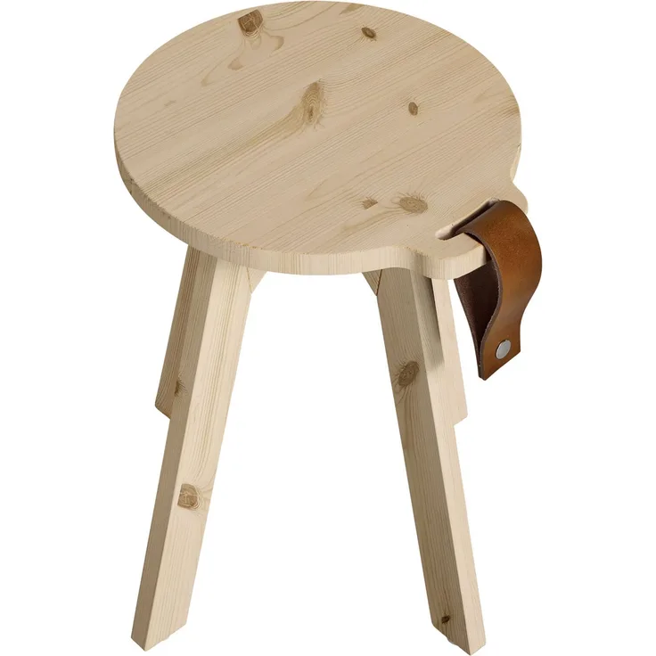 Hocker Beistelltisch COUNTRY Kiefer massiv Natur lackiert von Karup