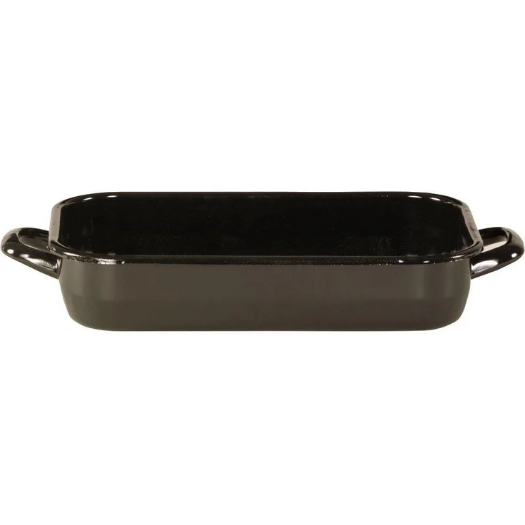 KARL KRÜGER Vierkantpfanne 26x18,5x6cm emailliert schwarz – Bild 3