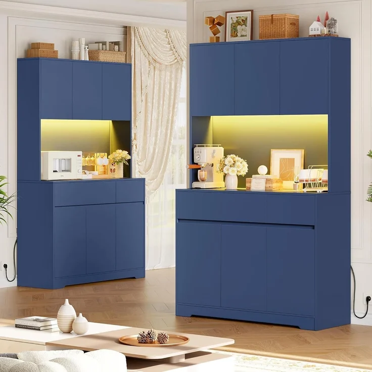 Küchenschrank Buffetschrank Sideboard mit LED und – Bild 2