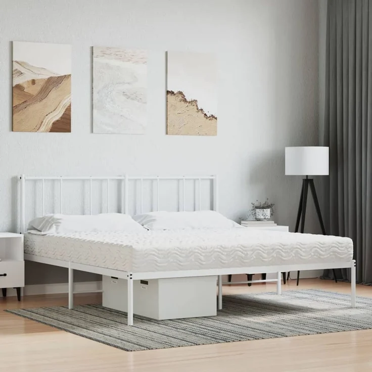 vidaXL Schaumstoffmatratze Weiß 160x210 cm Härtegrad H2 H3 4016635 – Bild 2