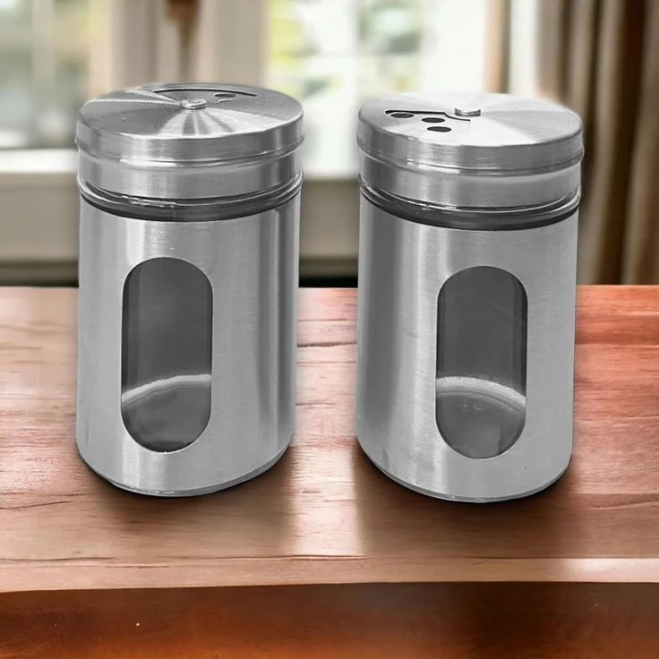 Jean Products Gewürzstreuer Aluminium Gewürzstreuer aus Glas mit verstellbarer Öffnung Ø5 x 8,5 cm, (1-tlg), modernes Design – Bild 9