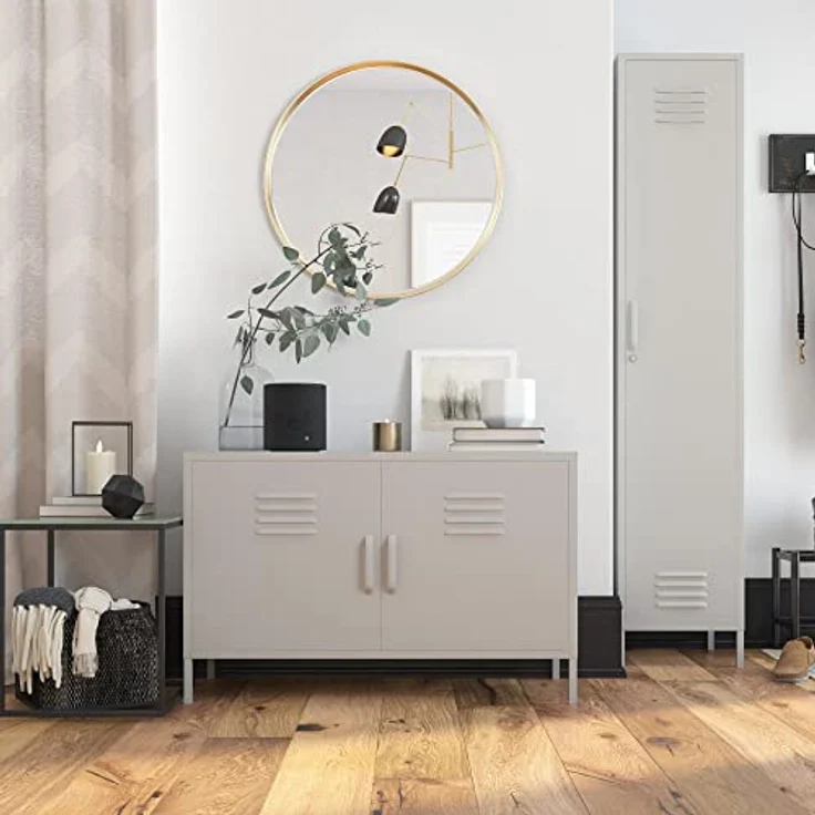 DHP Furniture Dorel Home Metallschrank, Schließfach, Taupe, Einheitsgröße – Bild 2