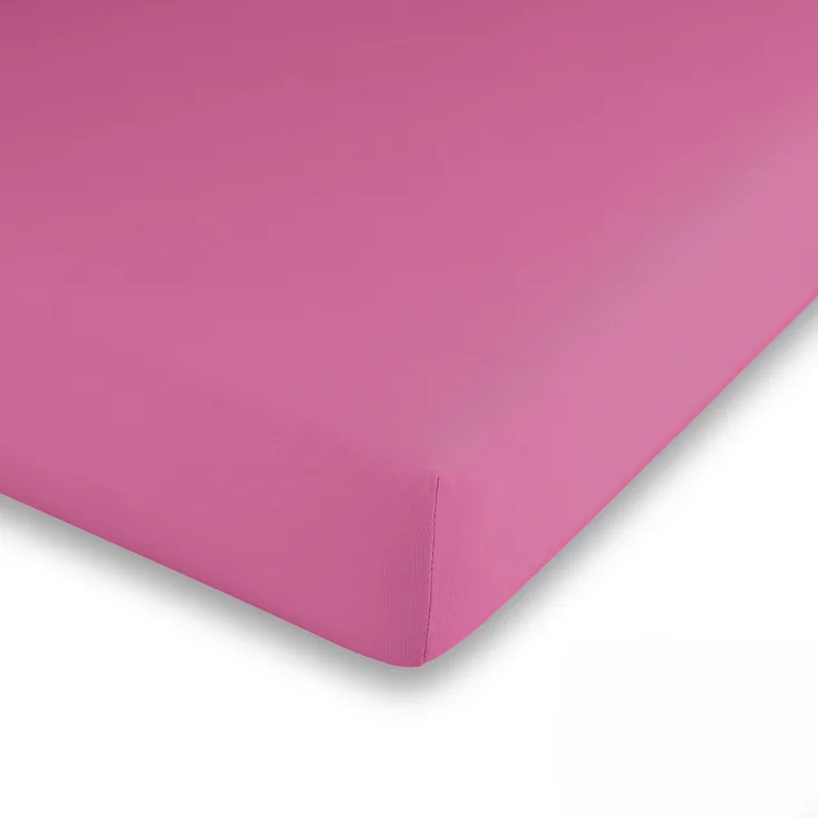 Traumhaft gut Schlafen –Kinder-/Baby Spannbetttuch hochwertige Qualität, trocknergeeignet, Farbe: Pink, Größe: 70-80 cm x 140-160 cm
