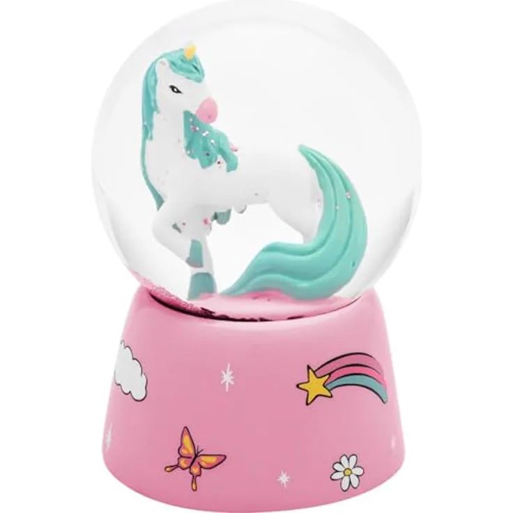 Traumkugel Glitzerkugel Schneekugel Geschenk Sheepworld EINHORN 74918