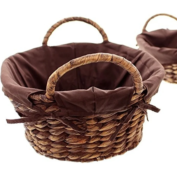 2er Set Schale Mokka Tischschale Dekoschale Obstschale Obstkorb Schüssel Korb – Bild 5