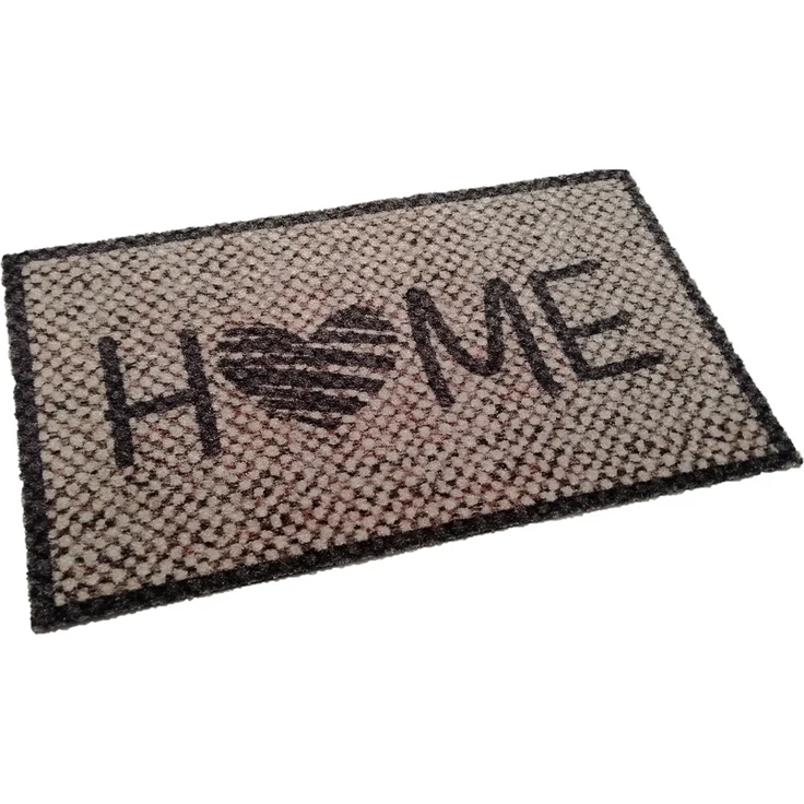 Casâme Teppich Herz Home 50x80cm - Grau – Bild 2