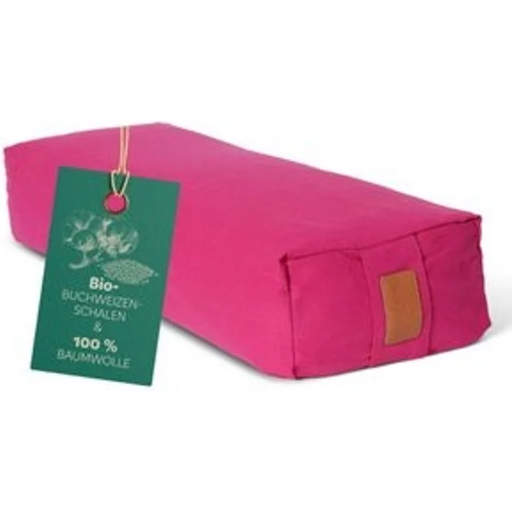 #DoYourYoga Yogakissen Yoga Bolster Paravati, gefüllt mit Bio-Buchweizenschalen,Yogakissen 67x22x13cm – Bild 6