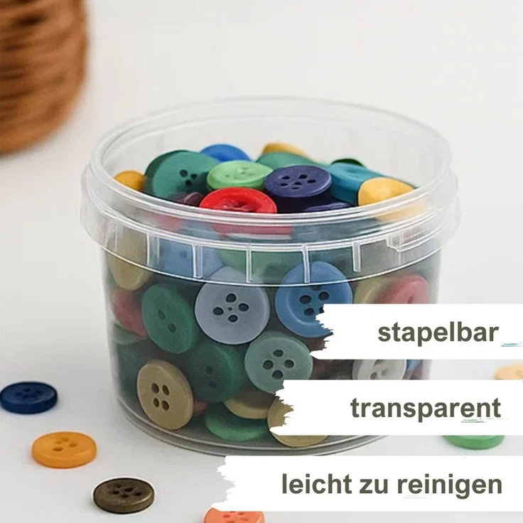 mikken Frischhaltedose Frischhaltebecher 280 ml Feinkostbecher Lebensmittelbehälter, (10-tlg), stapelbar, luftdicht, Heißabfüllung & Schockfrostung – Bild 3