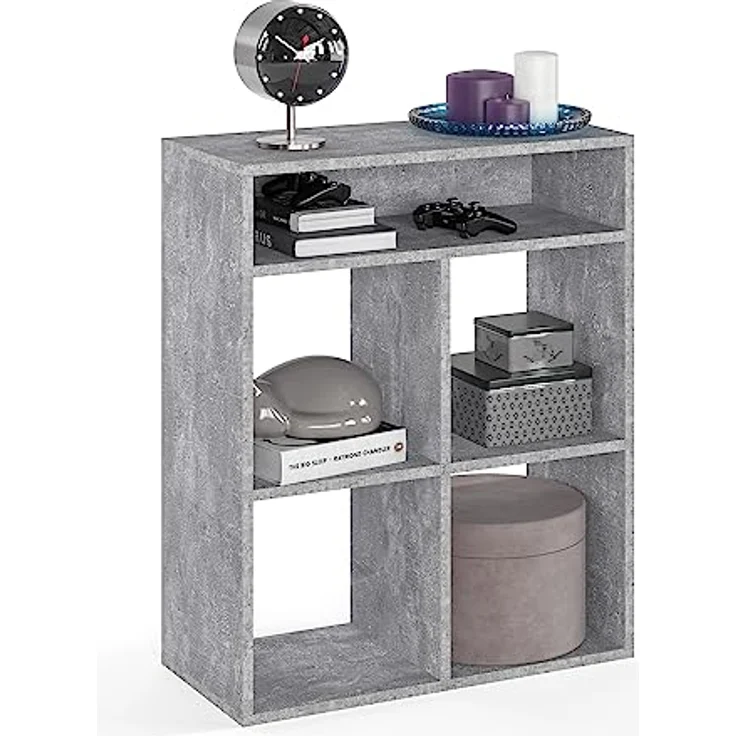 KOMTO Bücherregal RIM4 Regal Standregal Würfelregal Büroregal Bücherschrank, Wohnzimmer für Kinderzimmer 65,8 х 30,7 х 80,4 cm – Bild 2