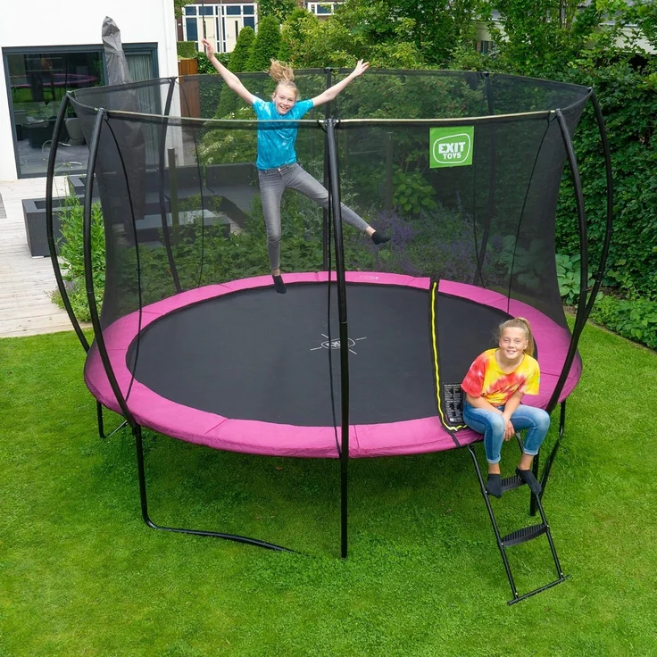EXIT 'Silhouette' Trampolin, 366 cm Durchmesser, ab 3 Jahren, bis 120 kg belastbar, inkl. Sicherheitsnetz – Bild 7