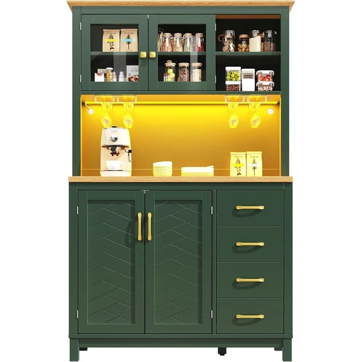 Seitenboard Küchenschrank Buffetschrank mit LED – Bild 3