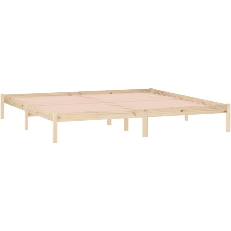 vidaXL Massivholzbett ohne Matratze 193x203 cm Kiefer 822460 – Bild 3