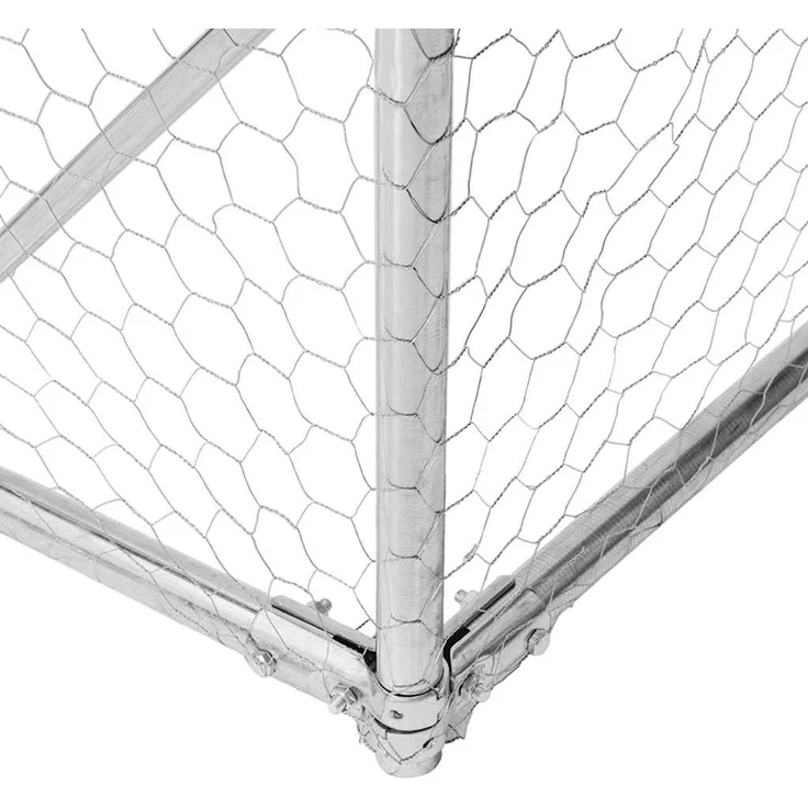 vidaXL Outdoor-Hundezwinger mit Tür 2 x 4 x 1 m Verzinkter Stahl 4105412 – Bild 6
