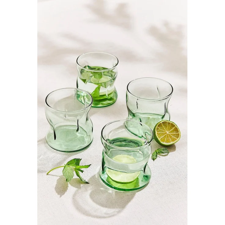 Hermia Concept 'PB-420224-Y' Gläser-Set (4-teilig), Transparent, 8,5 x 8,5 x 8,6 cm, 340 ml – Bild 2
