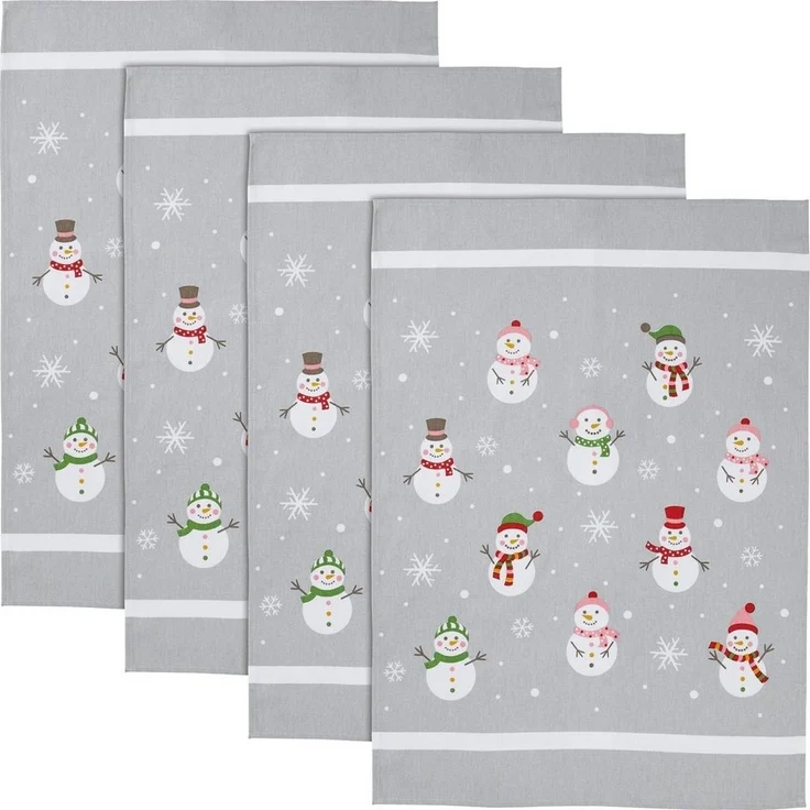 Erwin Müller Geschirrtuch Geschirrtuch 4er-Pack, Baumwolle Motiv – Bild 5