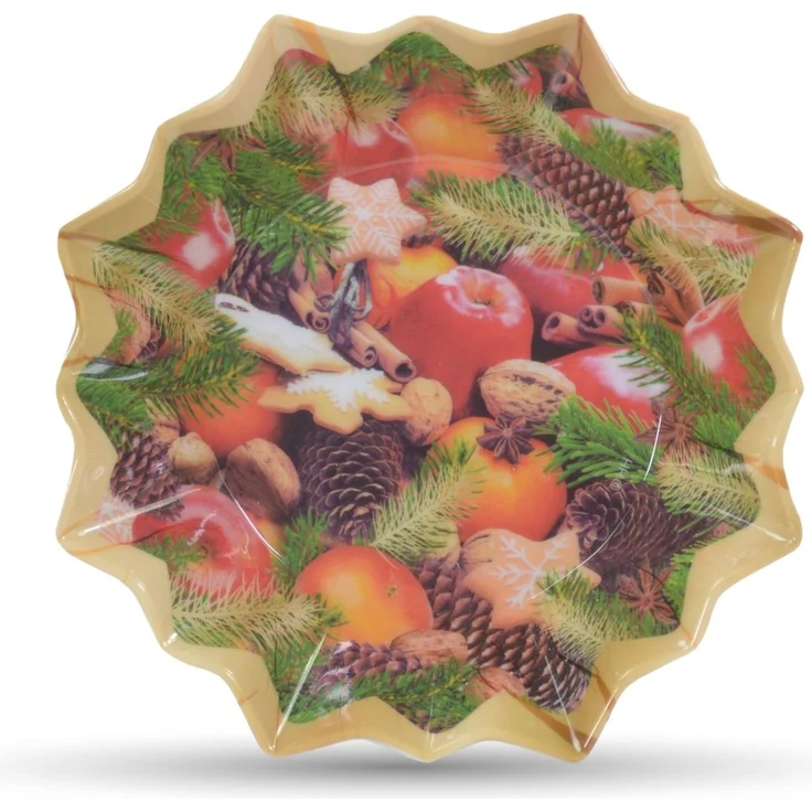 Riffelmacher Teller Stern, Apfel, Zapfen, Kekse Ø 17 cm