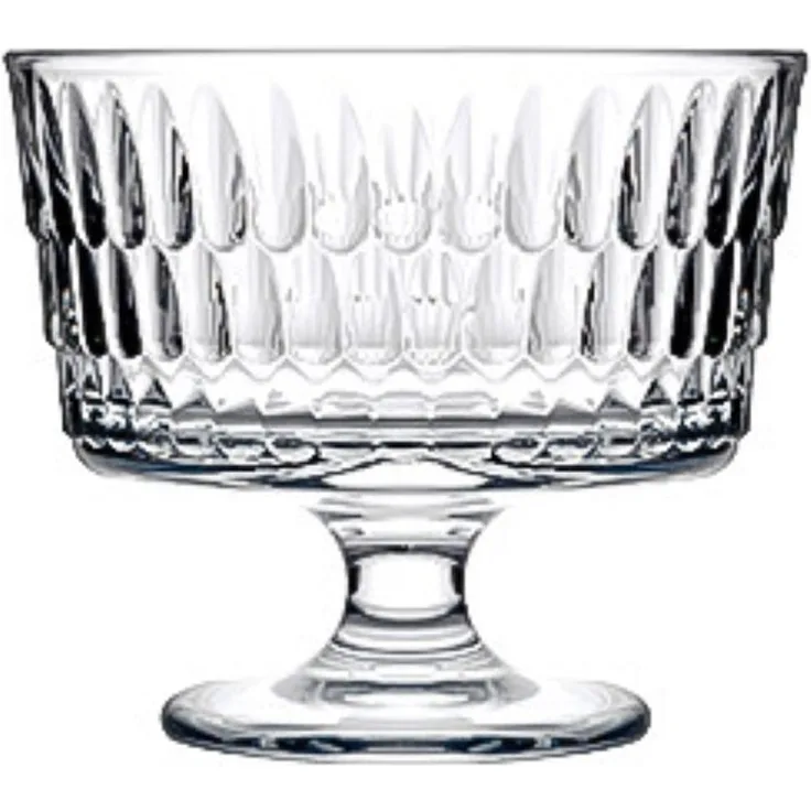 2 Teilige Schale für Eis, Pudding oder Desserts aus Glas Transparent 240 ml