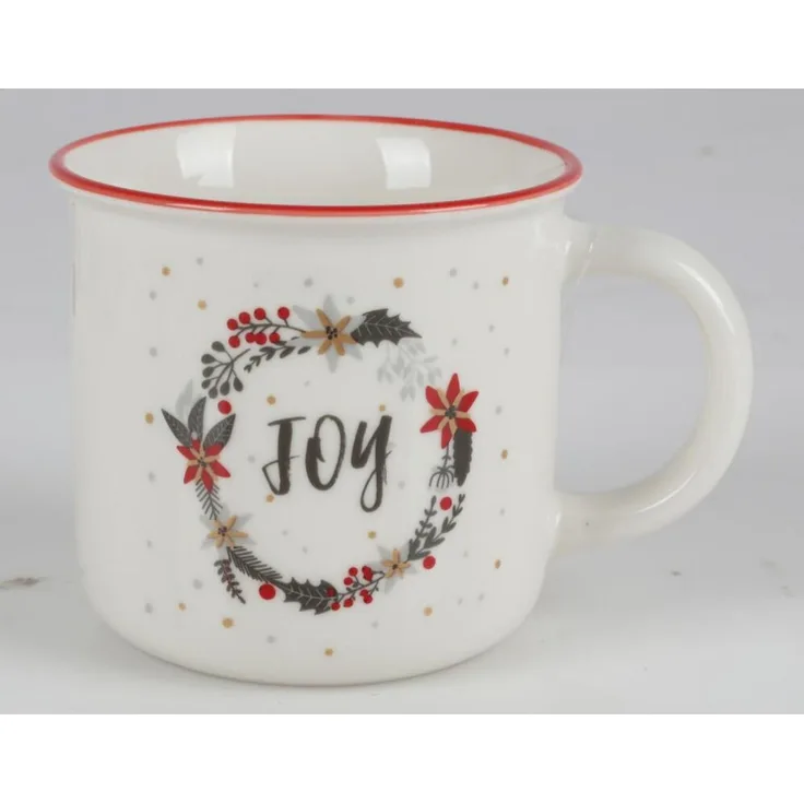 24x Weihnachten Kaffeebecher Porzellan | Tasse mit weihnachtlichem Motiv | Becher für Kaffee, Tee, Kakao & Glühwein | Geschirr & Geschenkidee | 24er Set