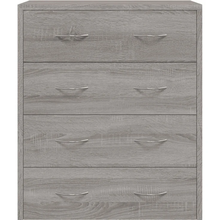 vidaXL Kommode mit 4 Schubladen 60x30,5x71 cm Grau Sonoma 342581 – Bild 4