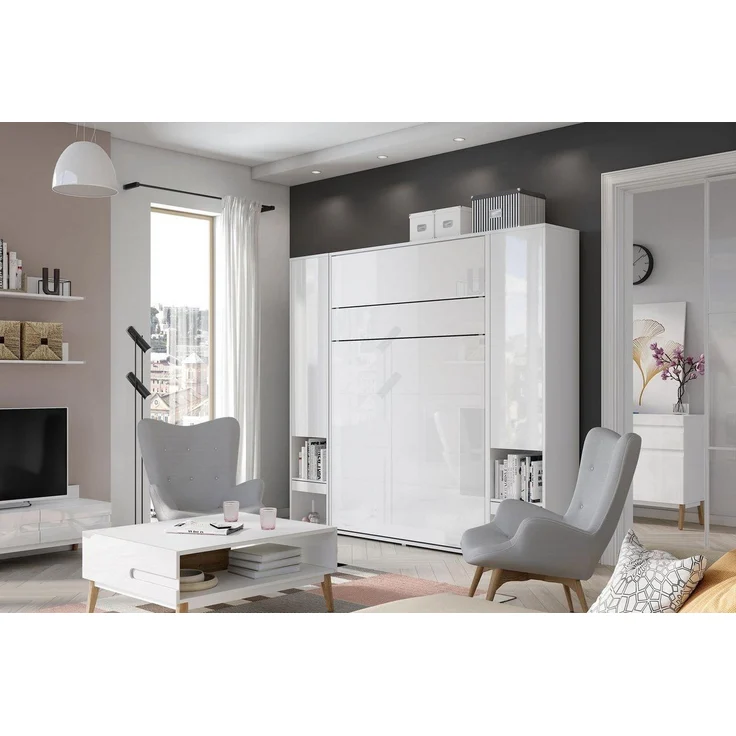 Compleo Schrankbett Vertical Wandklappbett Lenart Bed Concept, Ideal für kleine Räume – Bild 2