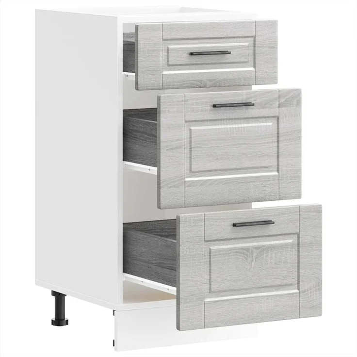 vidaXL Küchenunterschrank Porto Grau Sonoma Holzwerkstoff 854226 – Bild 5