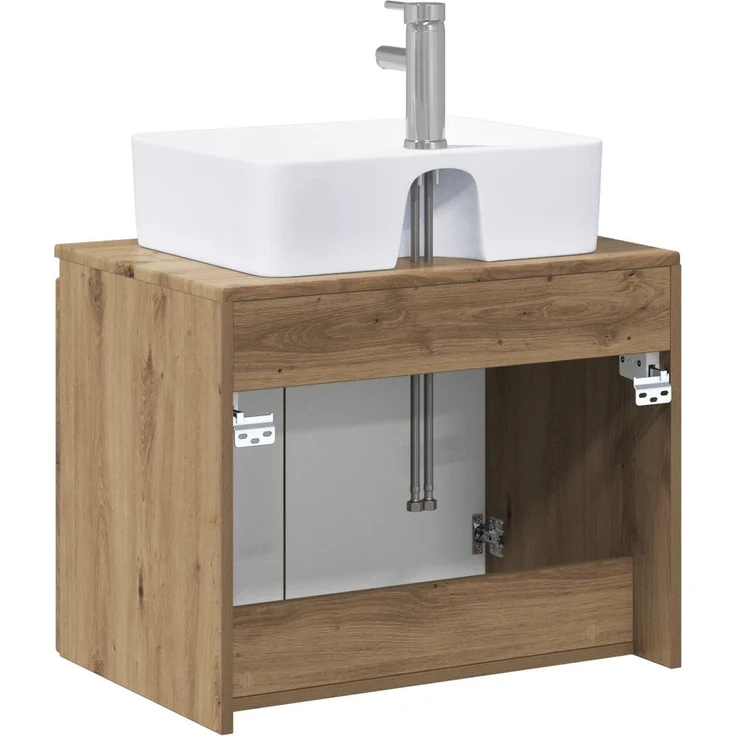 vidaXL Badezimmermöbel-Set Artisan-Eiche Holzwerkstoff 3404329 – Bild 7