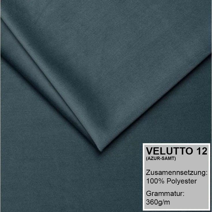 Polsterbett DONA 160x200 ohne Matratze mit Bettkasten und Lattenrost. Farbe: Azur 12 – Bild 3