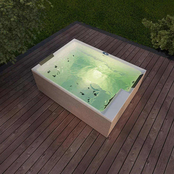 HOME DELUXE Outdoor-Whirlpool 'Nimbus Deluxe Pure', 190 x 140 cm, für 2 Personen – Bild 6