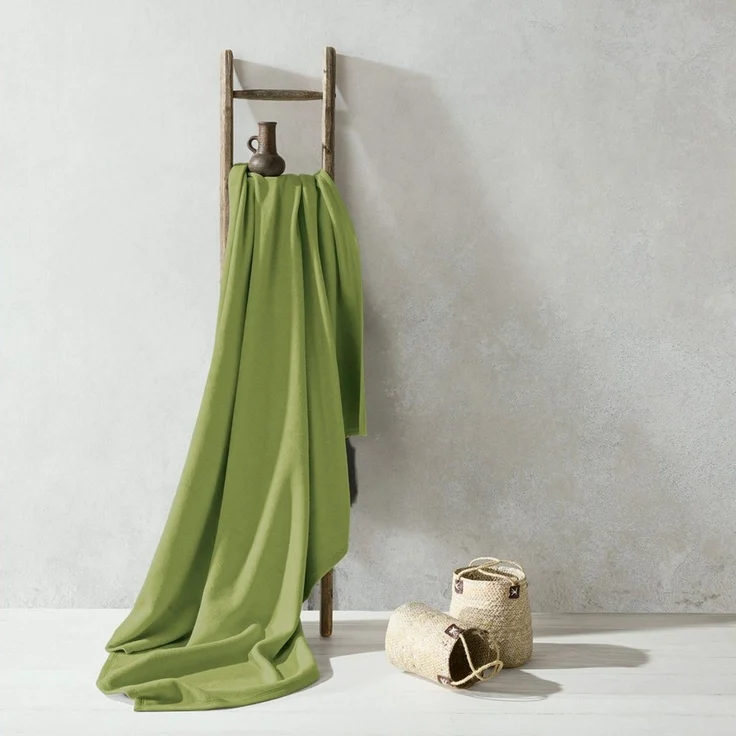 Wohndecke Wohndecke "Triest", Erwin Müller, Baumwollmischung Uni – Bild 2