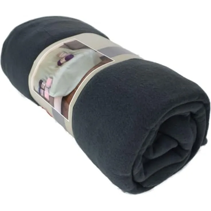 Color Expert 'Polarfleece' Fleecedecke, Polyester anthrazit, 130 x 170 cm