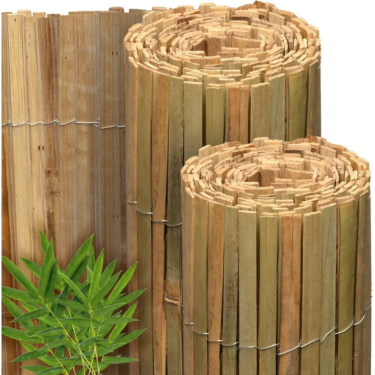 Sol Royal Bambus Sichtschutz 120 hoch – FSC® Balkon Sichtschutz Garten Bambusmatte als Wind- & Blickschutz für Garten Zaun 120x300 cm – Natursichtschutz Witterungsbeständig – B89