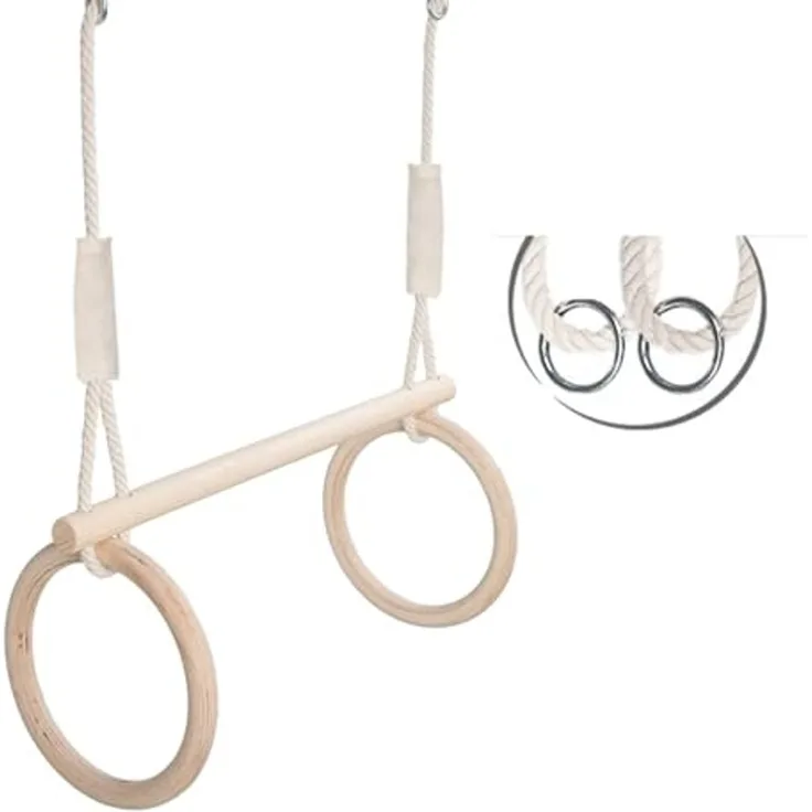MAMOI® Trapez Schaukel Turnringe Trapez | Kinder Turnringe Turnringe Schaukel | Turnringe Kinder Trapez | Turnringe Trapez Schaukel Kinder | CE | 100% ECO | Made in EU