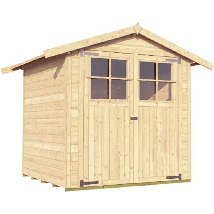 WEKA Gartenhaus 316 Gr. 2 198x194 Gerätehaus aus Holz Geräteschrank mit 19 mm Wandstärke Gartenhaus