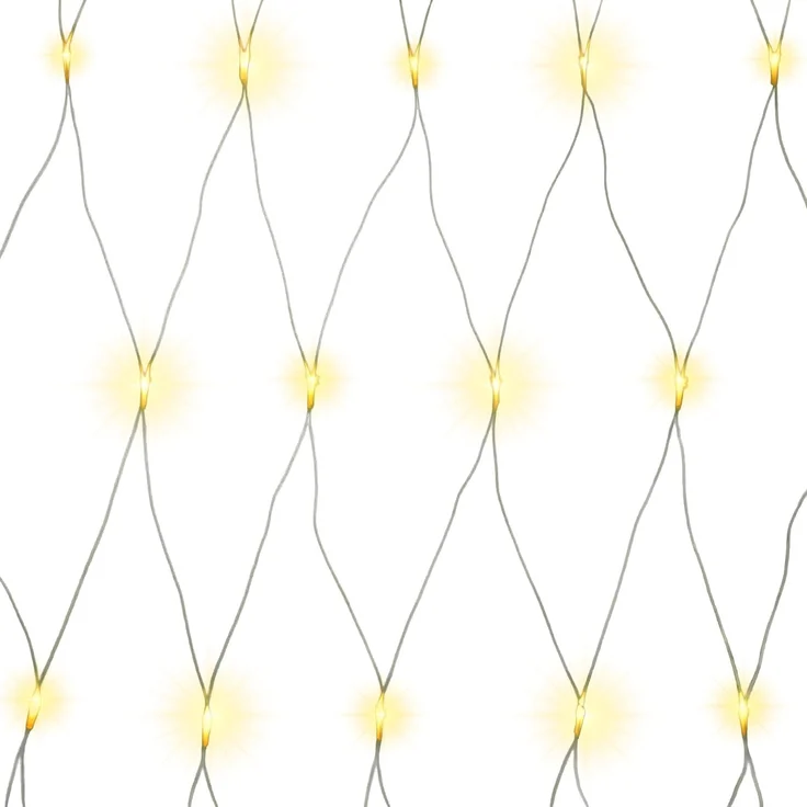 Gartenpirat LED-Lichternetz flexibel 3x2 m 4x2 m oder 3x3 m 200 LED warmweiß mit Timer-Funktion Lichterkette Netz Beleuchtung außen innen – Bild 1