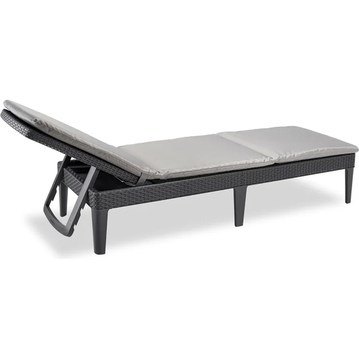 Keter Sonnenliege mit Auflage Jaipur Graphitgrau 432693 – Bild 5