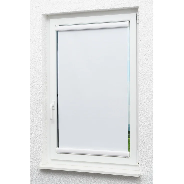 Lysel Outlet Glasleistenrollo verspannt abdunkelnd, (B x H) 65cm x 175cm in weiß/reinweiß – Bild 7