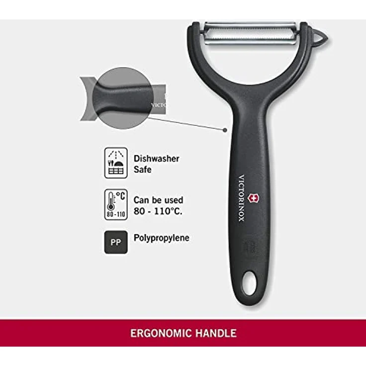 Victorinox | Universalschäler Duo Pack | extra scharf | Zackenschliffklinge | zweischneidig | ergonomischer Griff | Limited Edition Hellorange – Bild 3