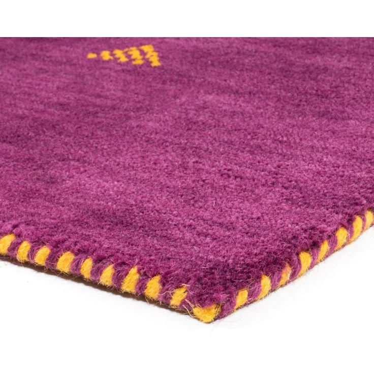 Gabbeh Teppich - Indus »Agra« 300 x 200 cm - lila – Bild 3