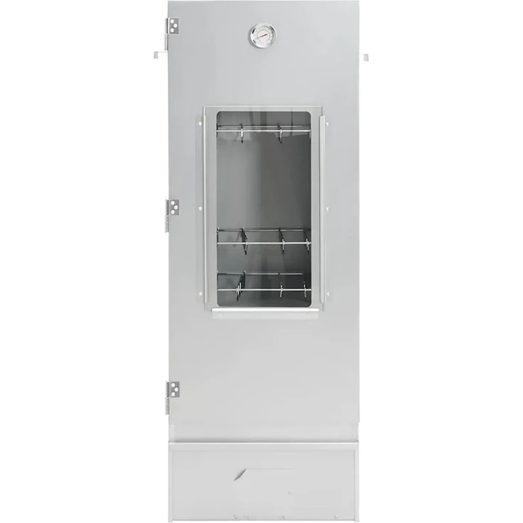 vidaXL Räucherofen mit Kaltrauchgenerator, Verzinkter Stahl, 44,5 x 29 x 110 cm, 19.56 kg, mit Glasfenster – Bild 4