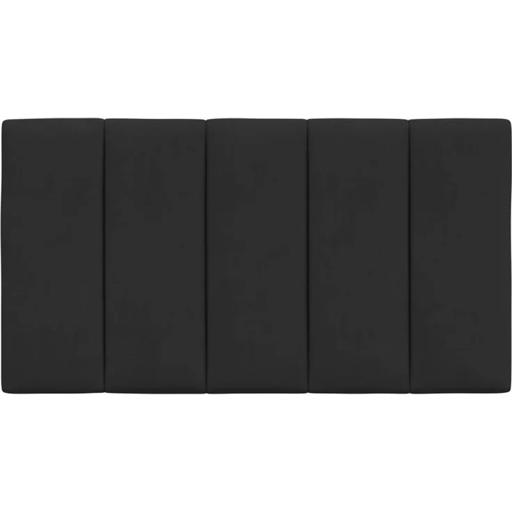 vidaXL Kopfteil-Kissen Schwarz 90 cm Samt 374651 – Bild 5