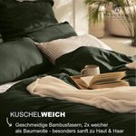 MAGANO Spannbettlaken Bambus & Baumwolle Satin, Luxus Bettlaken, Gummizug: rundum, 400 TC Luxusqualität, Hypoallergen, Thermoregulierend