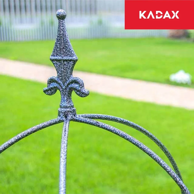 KADAX Gartenpergola aus Metall, 150 cm, Stütze für Rosen, Kletterer, Blumen, Obeliskenstange – Bild 3