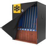 VERDOBA - Premium Strandkorb Schutzhülle winterfest 600D Oxford - 90 x 120 x 155 cm große Strandkorb Schutzhülle - wasserdichte Strandkorbhülle mit YKK Reißverschluss & UV-Schutz