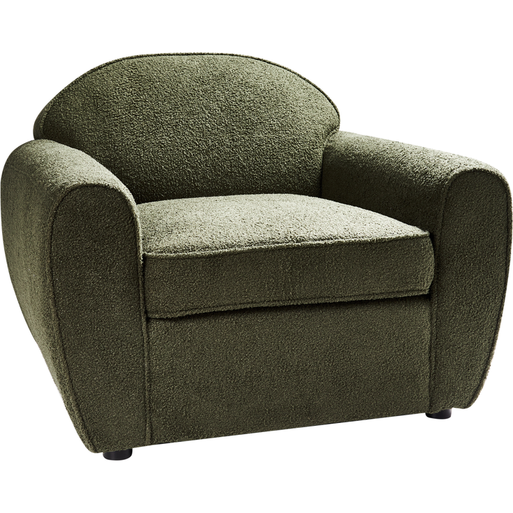 Sessel ELLEDE Bouclé Dunkelgrün – Bild 4
