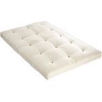 Futonmatratze Teflonbeschichtung Shiva - 140x190 cm - Creme-Weiß - Härtegrad 2