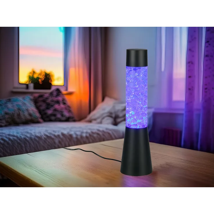 Deko LED RGB Tischleuchte MARTINI Batterie- oder USB betrieben, Höhe 33cm